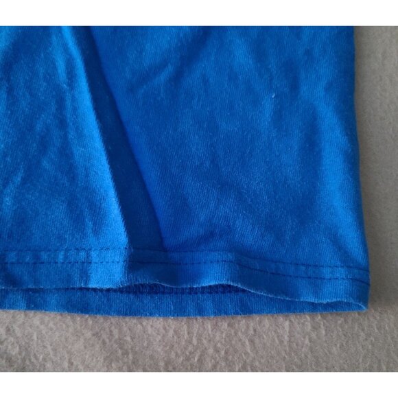 Vtg Mystic Pizza Graphic T Shirt  A Slice of Heaven with Wings Sz M Blue Cotton - Picture 8 of 8